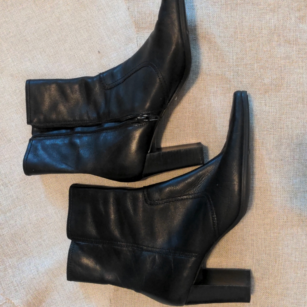 Leather boots